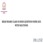 BSEAP 2024 Hindi Question Paper with Solutions PDF